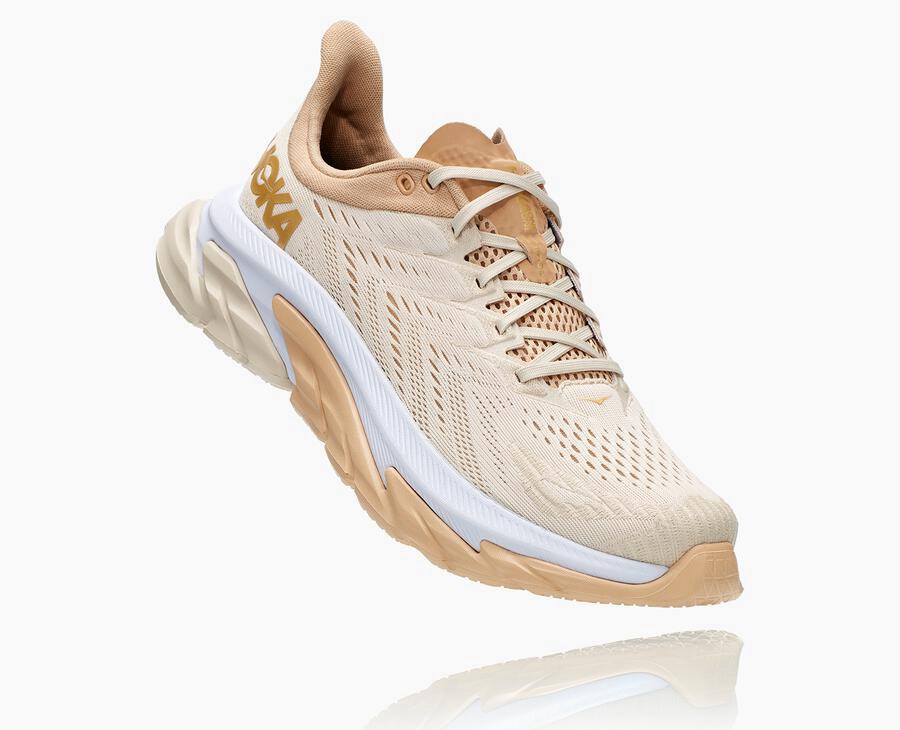 Hoka One One Clifton Edge Löparskor Dam - Beige - WGQVB-7318